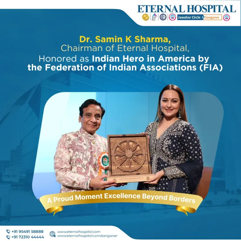 Dr. Samin K Sharma, has been honored as the Indian Hero in America by the Federation of Indian Associations (FIA)